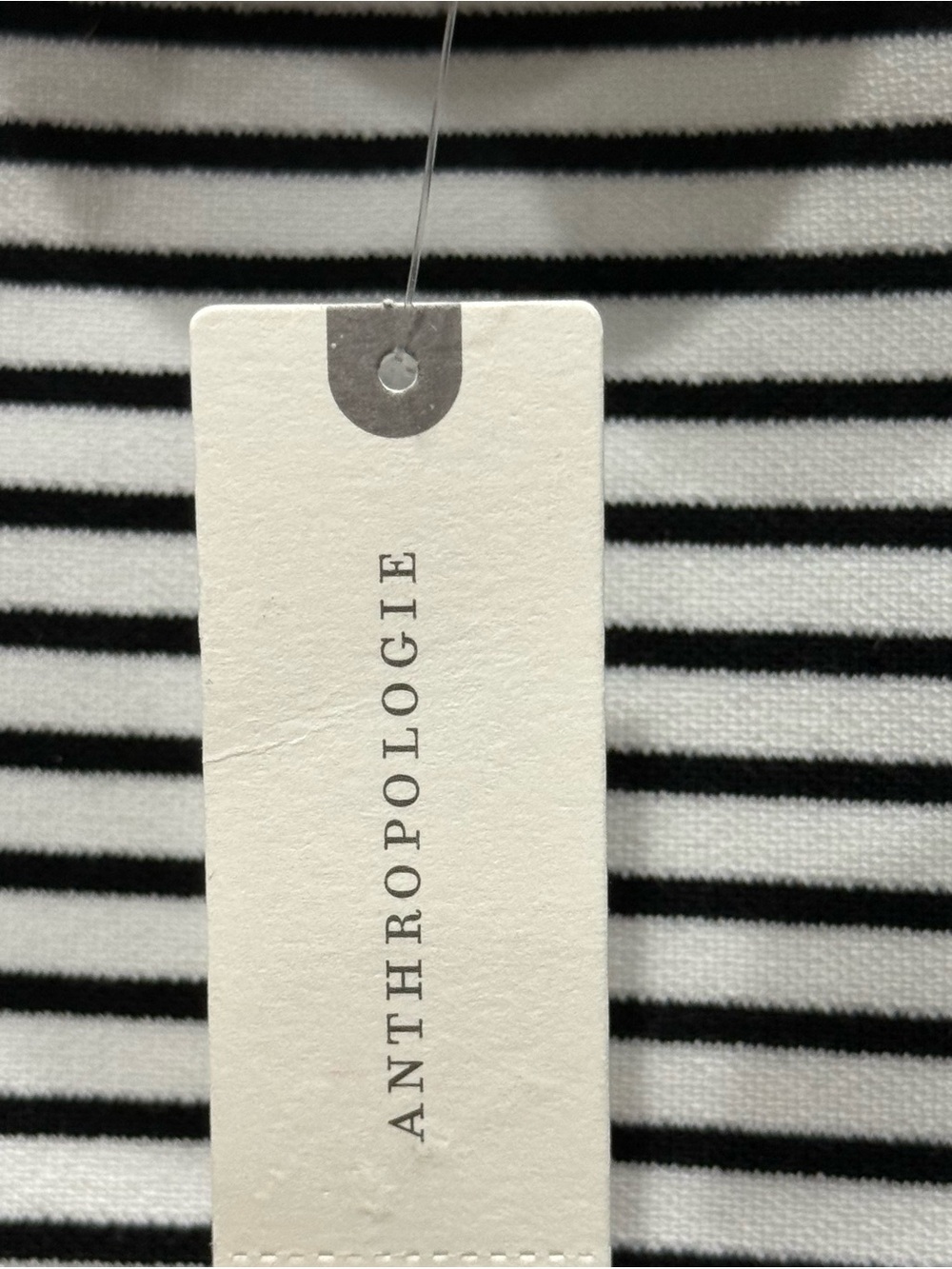 Anthropologie Maeve Women’s Size S Black & White Striped Sleeveless Tank Top NWT - Picture 3 of 5